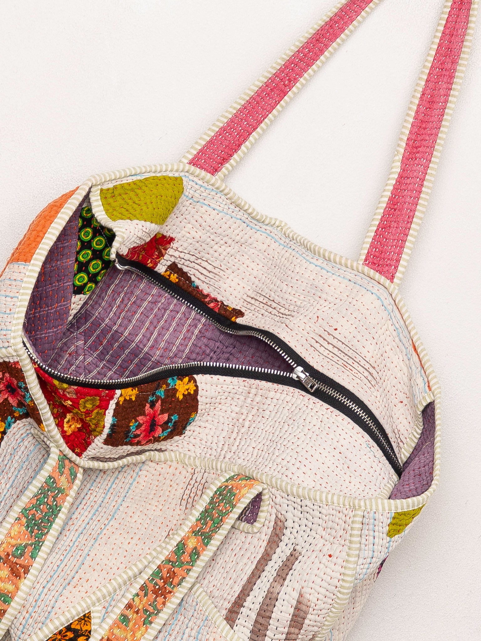 The Raksa Quilted Kantha Bag