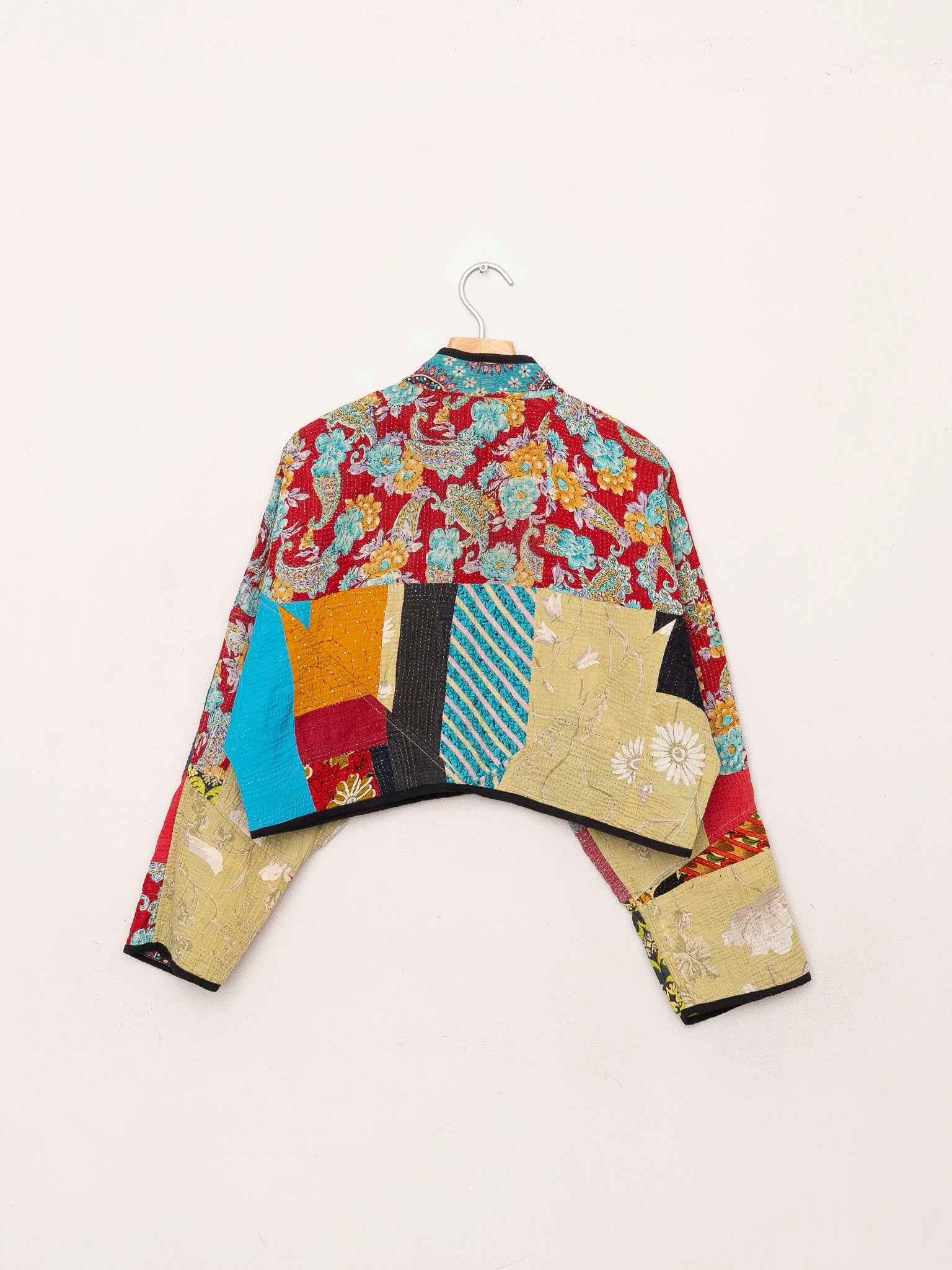 The Kaira Cropped Quilted Patchwork Kantha Jacket Wholesale