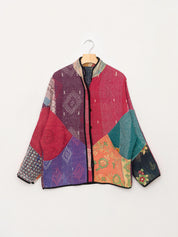 The Ladhiya Quilted Patchwork Kantha Jacket