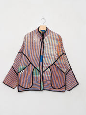 The Ladhiya Quilted Patchwork Kantha Jacket