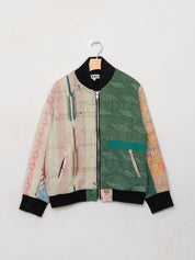 The Veda Quilted One-of-a-Kind Bomber Jacket - Medium