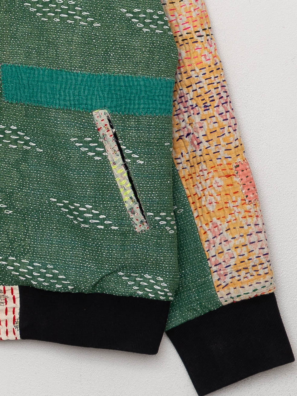 The Veda Quilted One-of-a-Kind Bomber Jacket - Medium