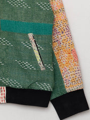 The Veda Quilted One-of-a-Kind Bomber Jacket - Medium