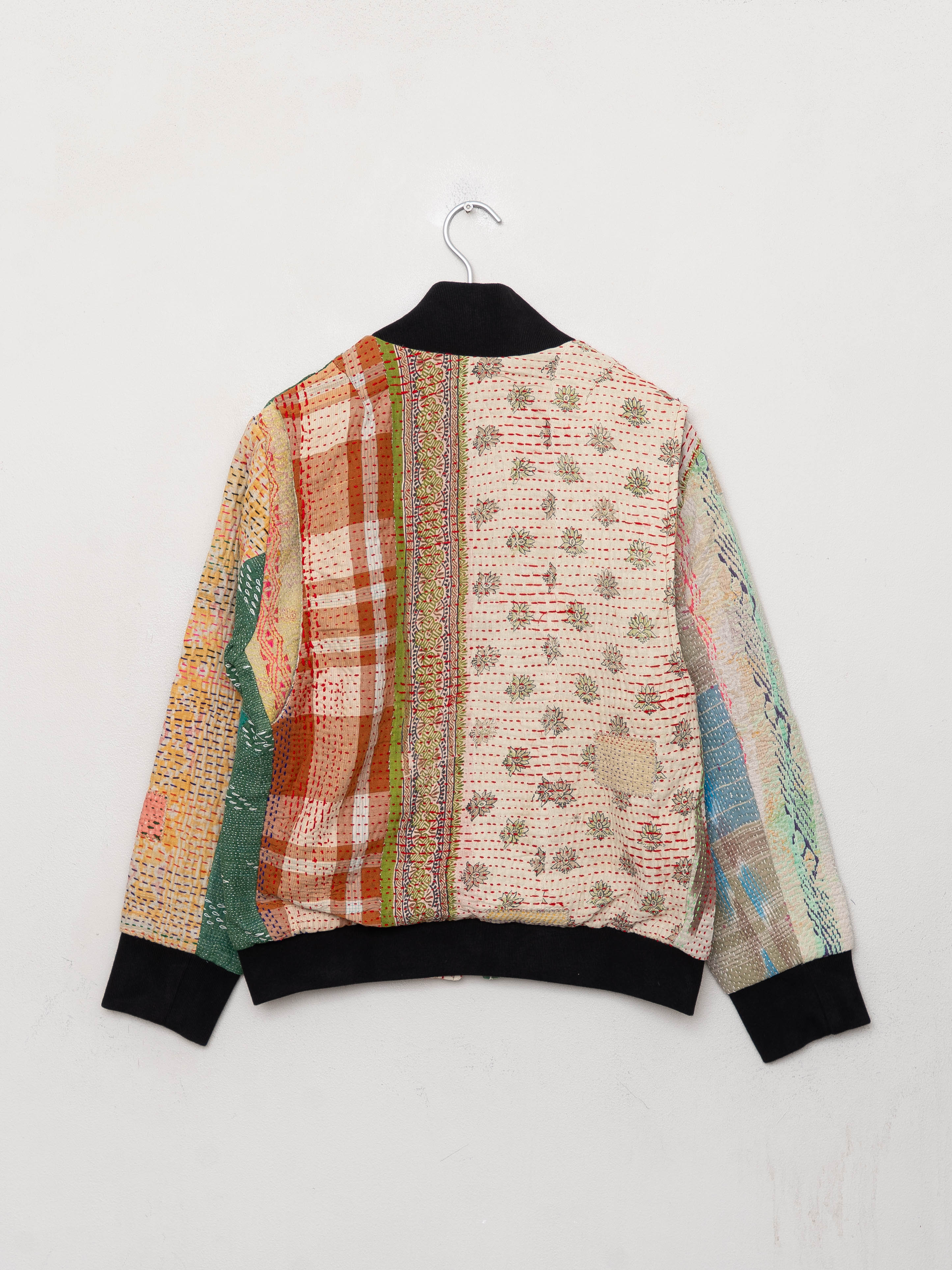 The Veda Quilted One-of-a-Kind Bomber Jacket - Medium