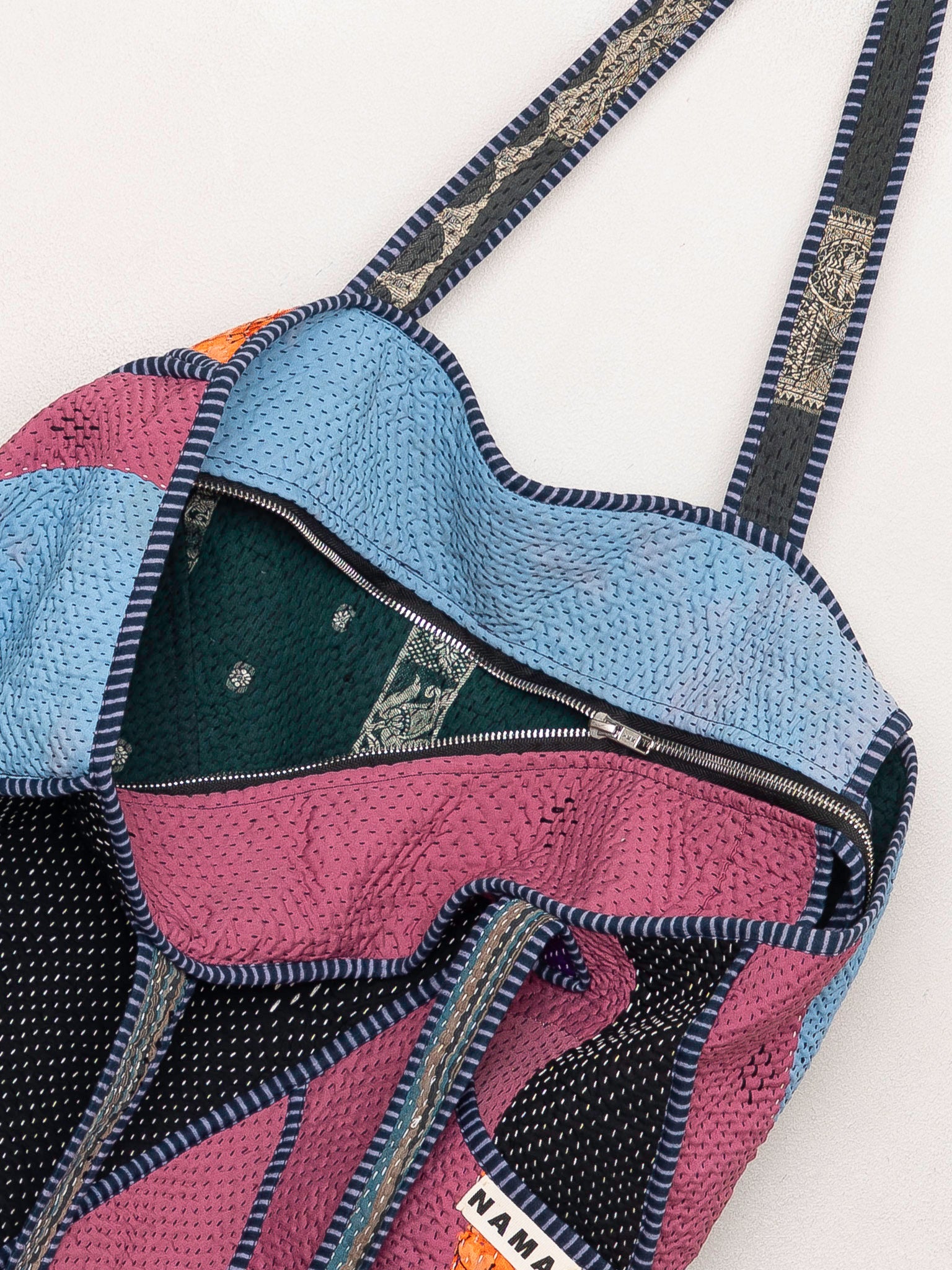 The Raksa Quilted Kantha Bag