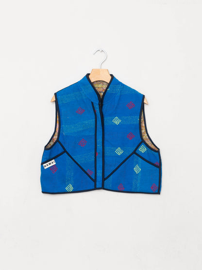 The Kaira Quilted Patchwork Kantha Vest