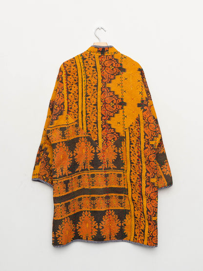 The Sai Quilted Patchwork Kantha Coat