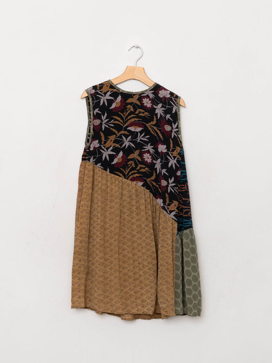 The Anan Short Dress  - Extra Small / Small - Upcycled Silk