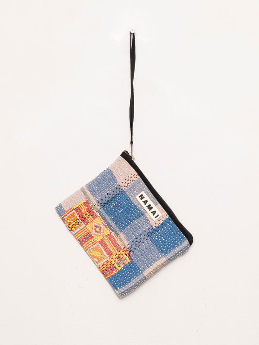 The Biju Vintage Kantha Quilted Zipper Pouch