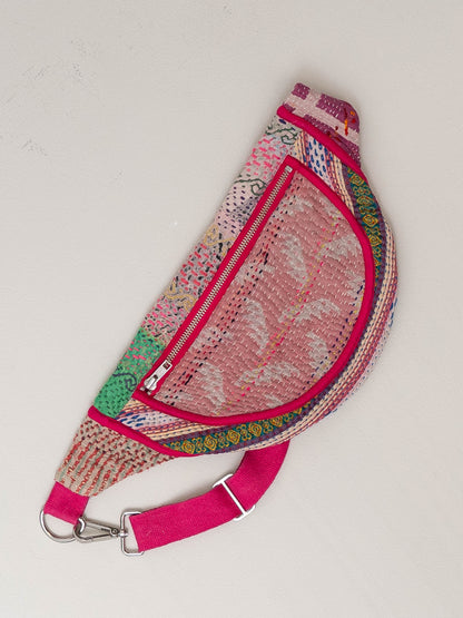 The Faiza Quilted Kantha Belt Bag