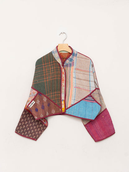 The Kaira Cropped Quilted Patchwork Kantha Jacket Wholesale
