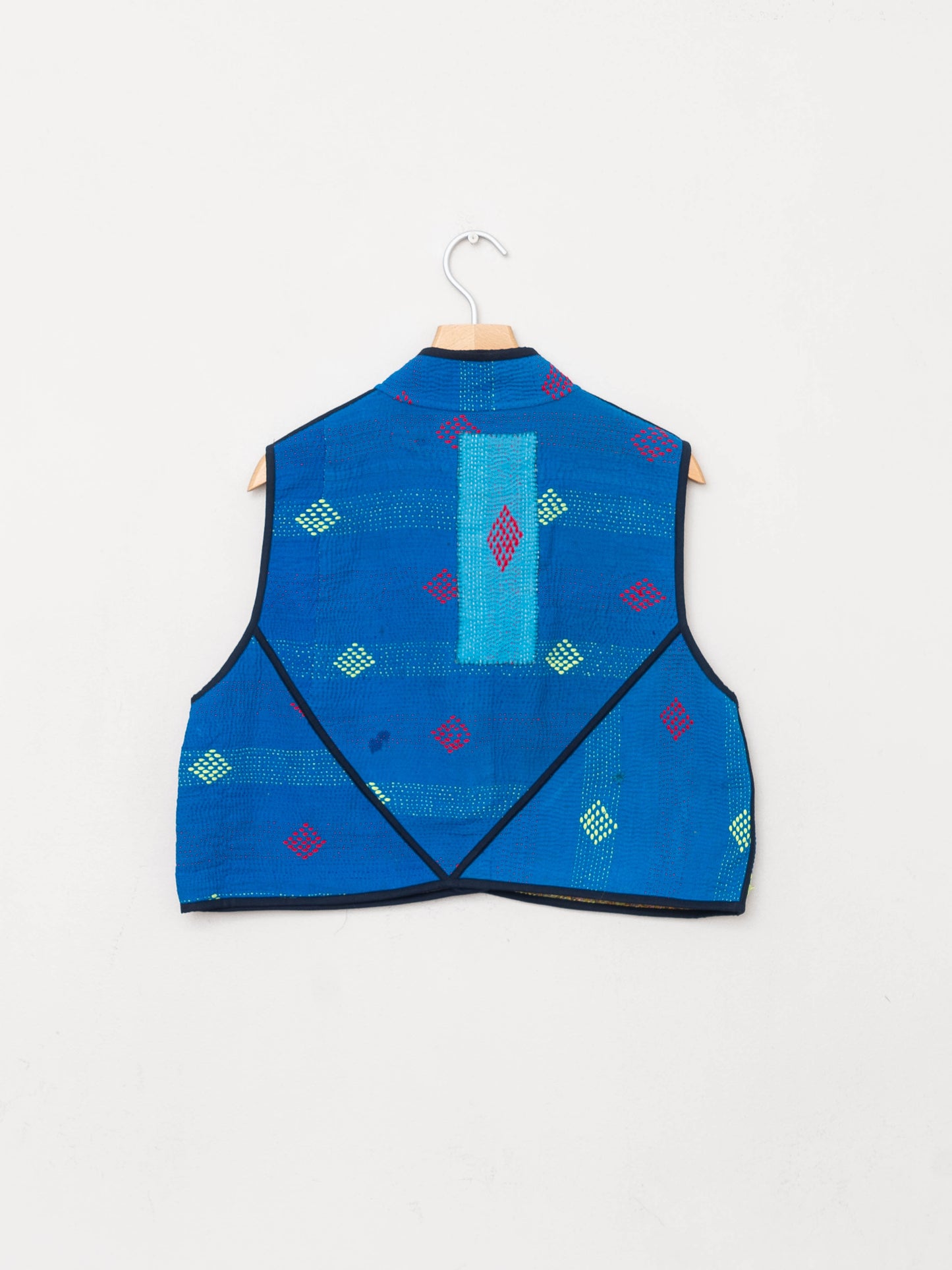 The Kaira Quilted Patchwork Kantha Vest