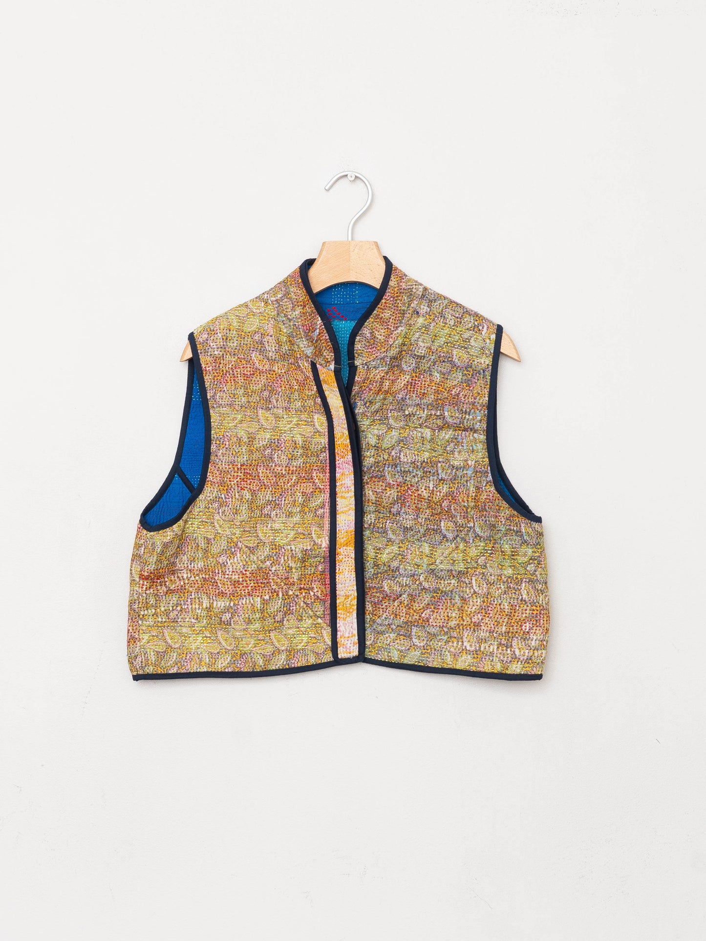 The Kaira Quilted Patchwork Kantha Vest
