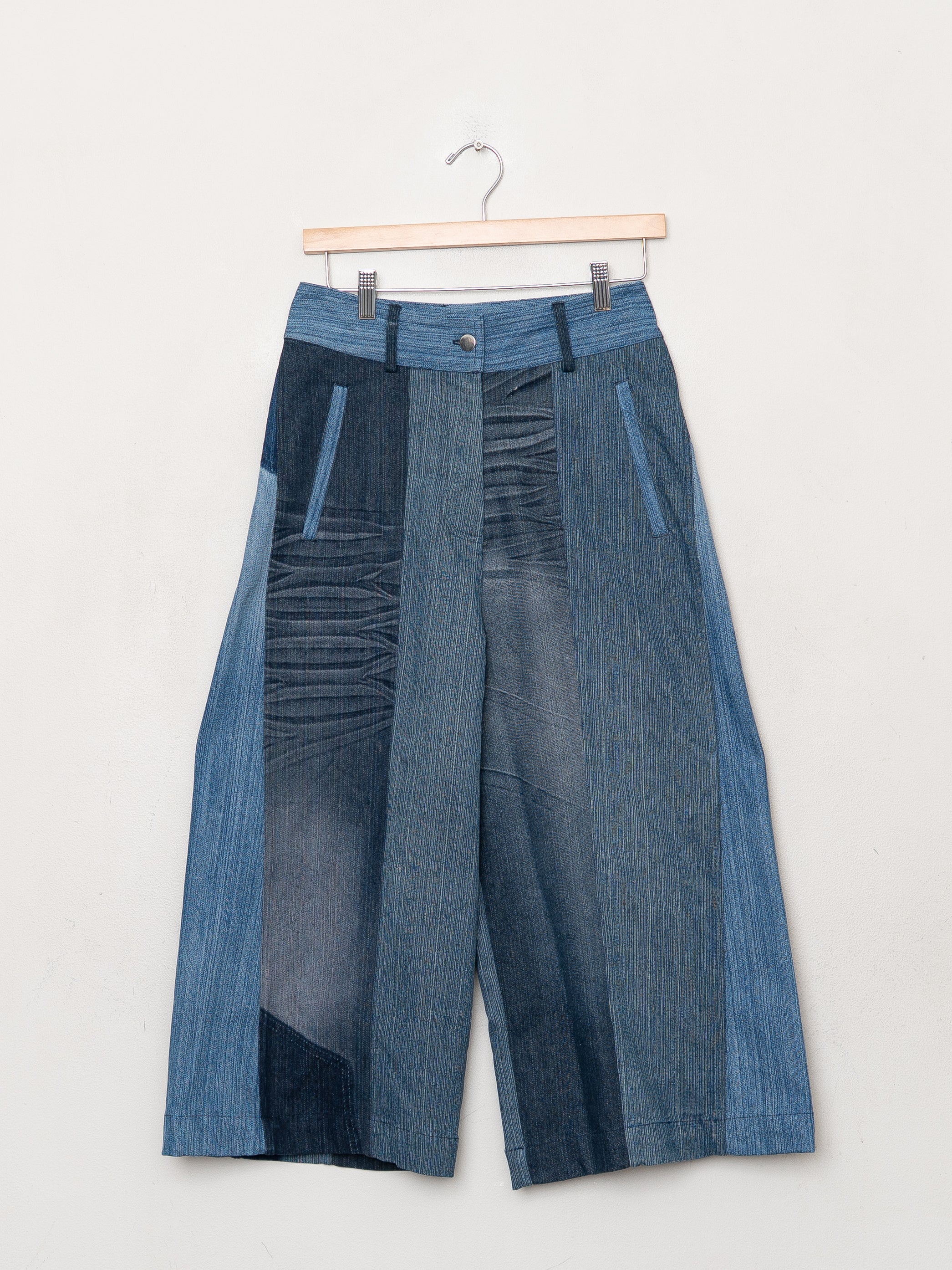 The Nadi Denim Flared Culotte Jeans - Small