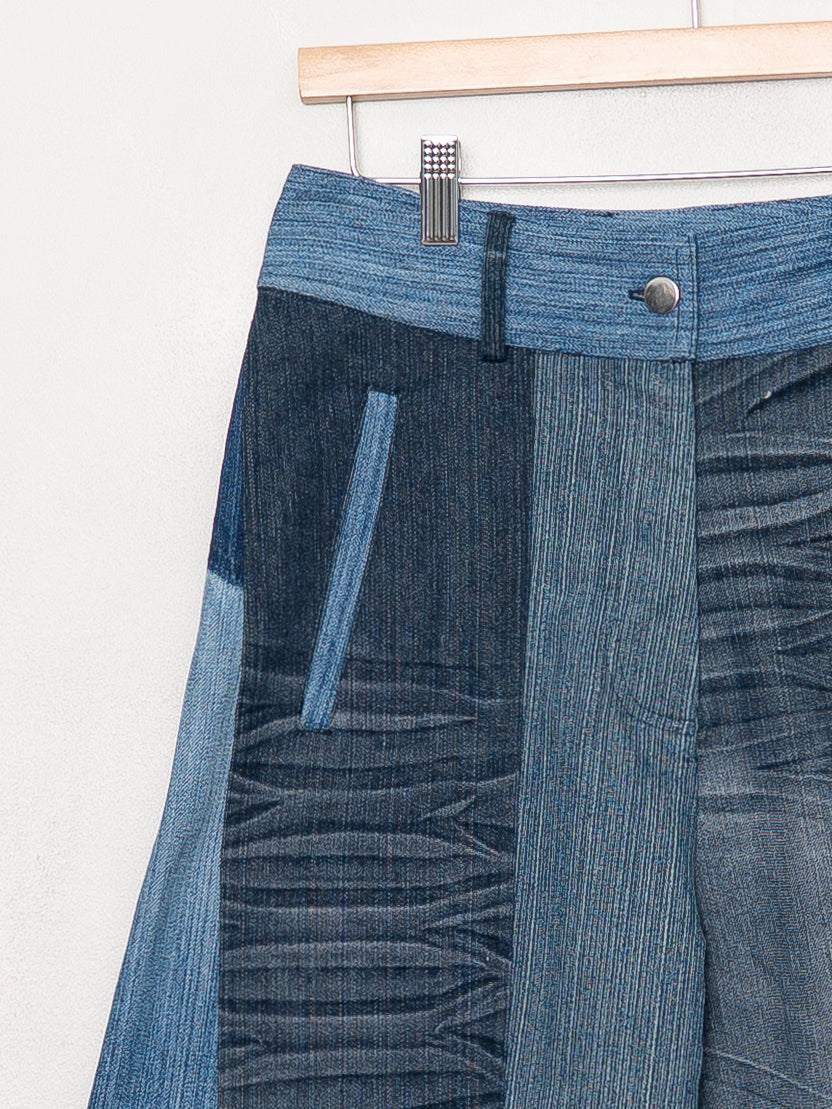 The Nadi Denim Flared Culotte Jeans - Small