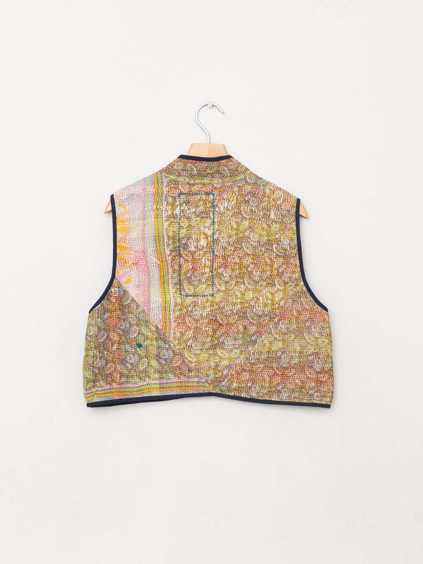 The Kaira Quilted Patchwork Kantha Vest