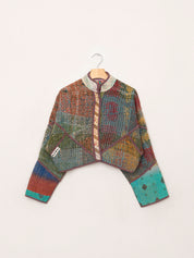 The Kaira Cropped Quilted Patchwork Kantha Jacket Wholesale