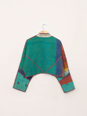 The Kaira Cropped Quilted Patchwork Kantha Jacket Wholesale