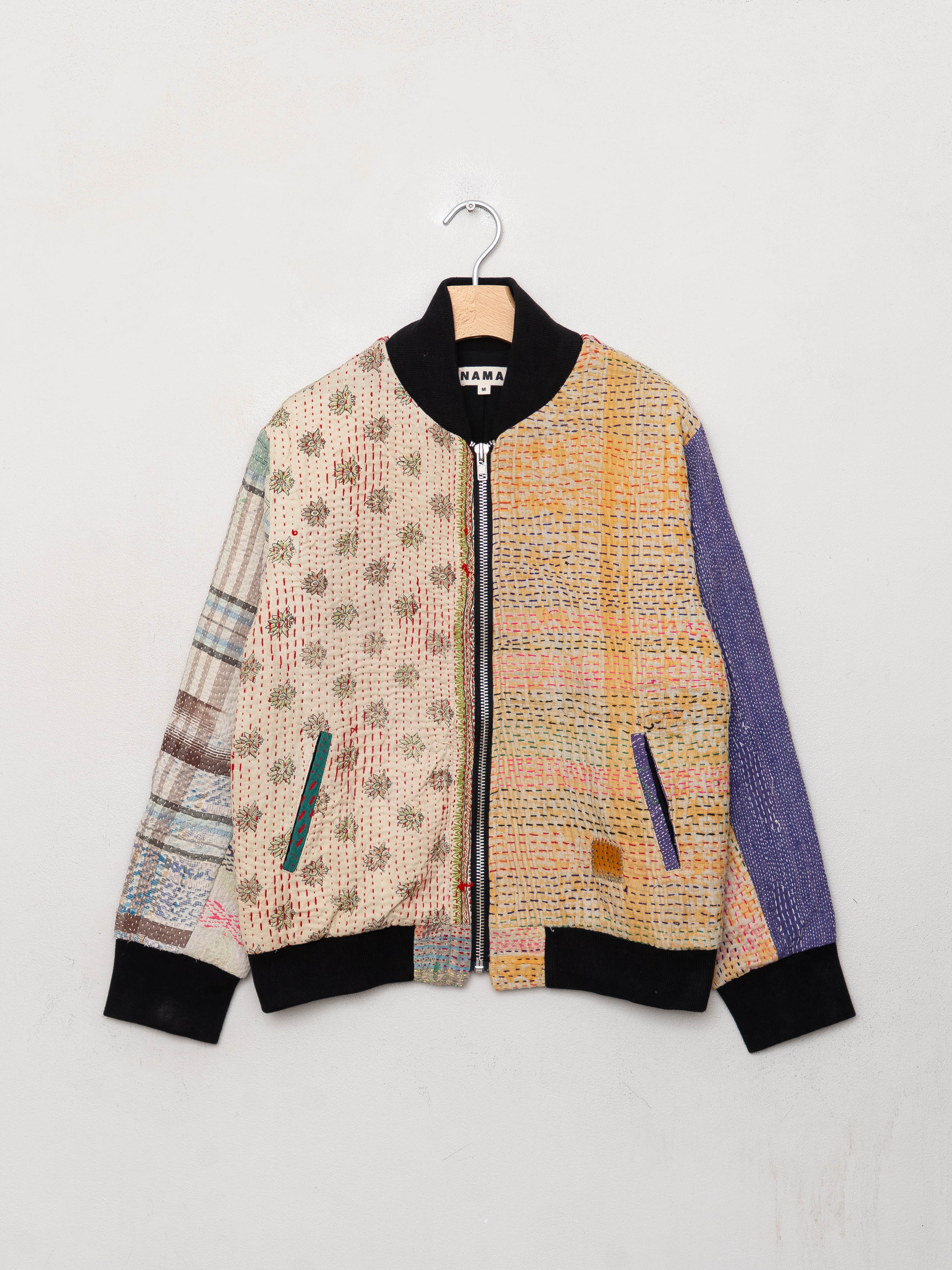 The Veda Quilted One-of-a-Kind Bomber Jacket - Medium