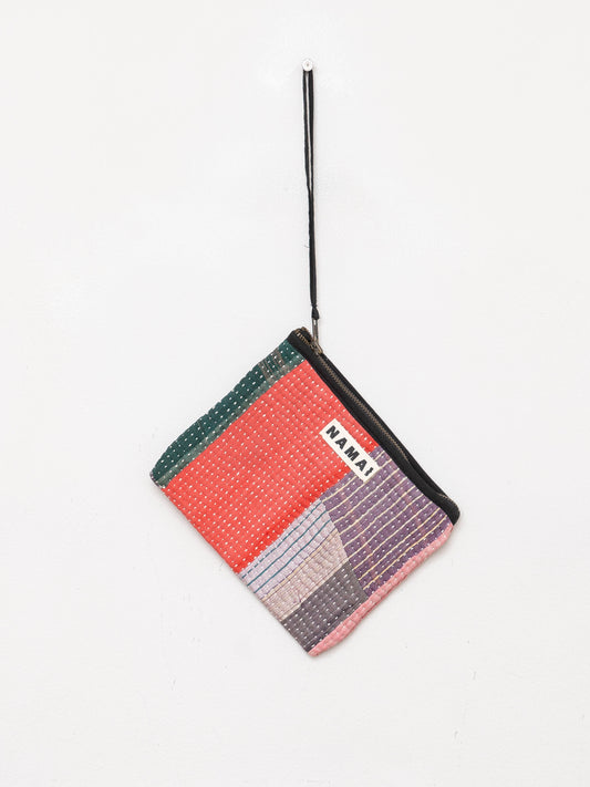 The Biju Vintage Kantha Quilted Zipper Pouch