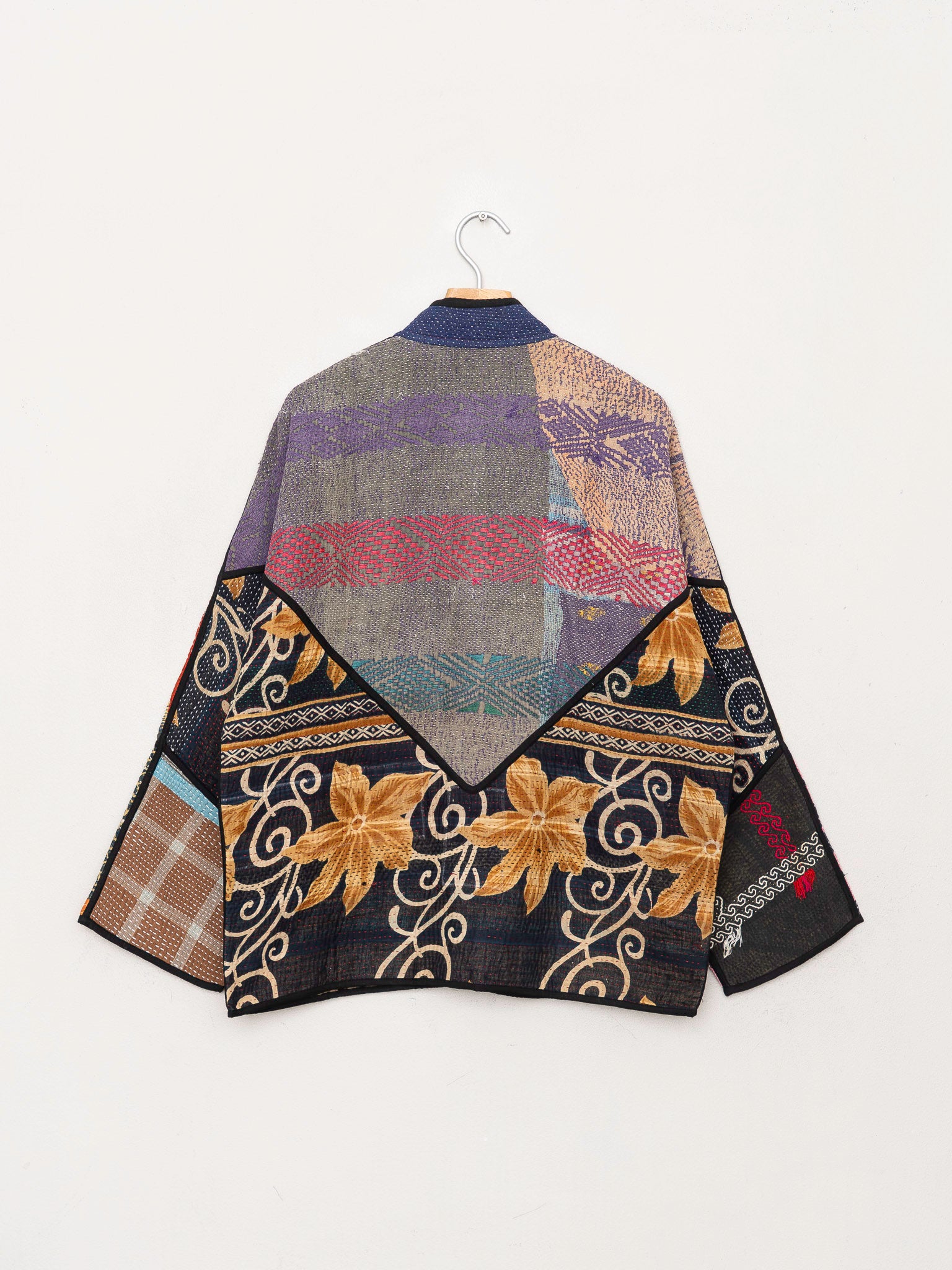 The Ladhiya Quilted Patchwork Kantha Jacket