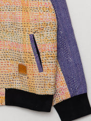 The Veda Quilted One-of-a-Kind Bomber Jacket - Medium