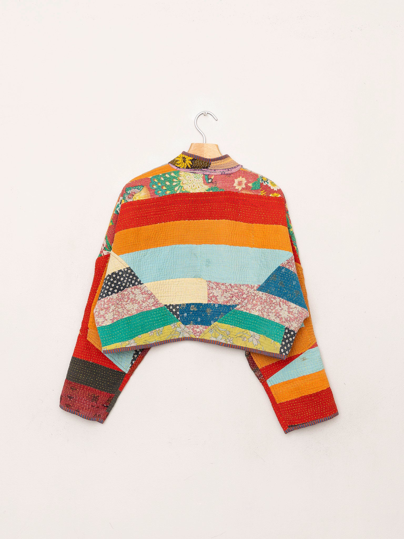 The Kaira Cropped Quilted Patchwork Kantha Jacket Wholesale