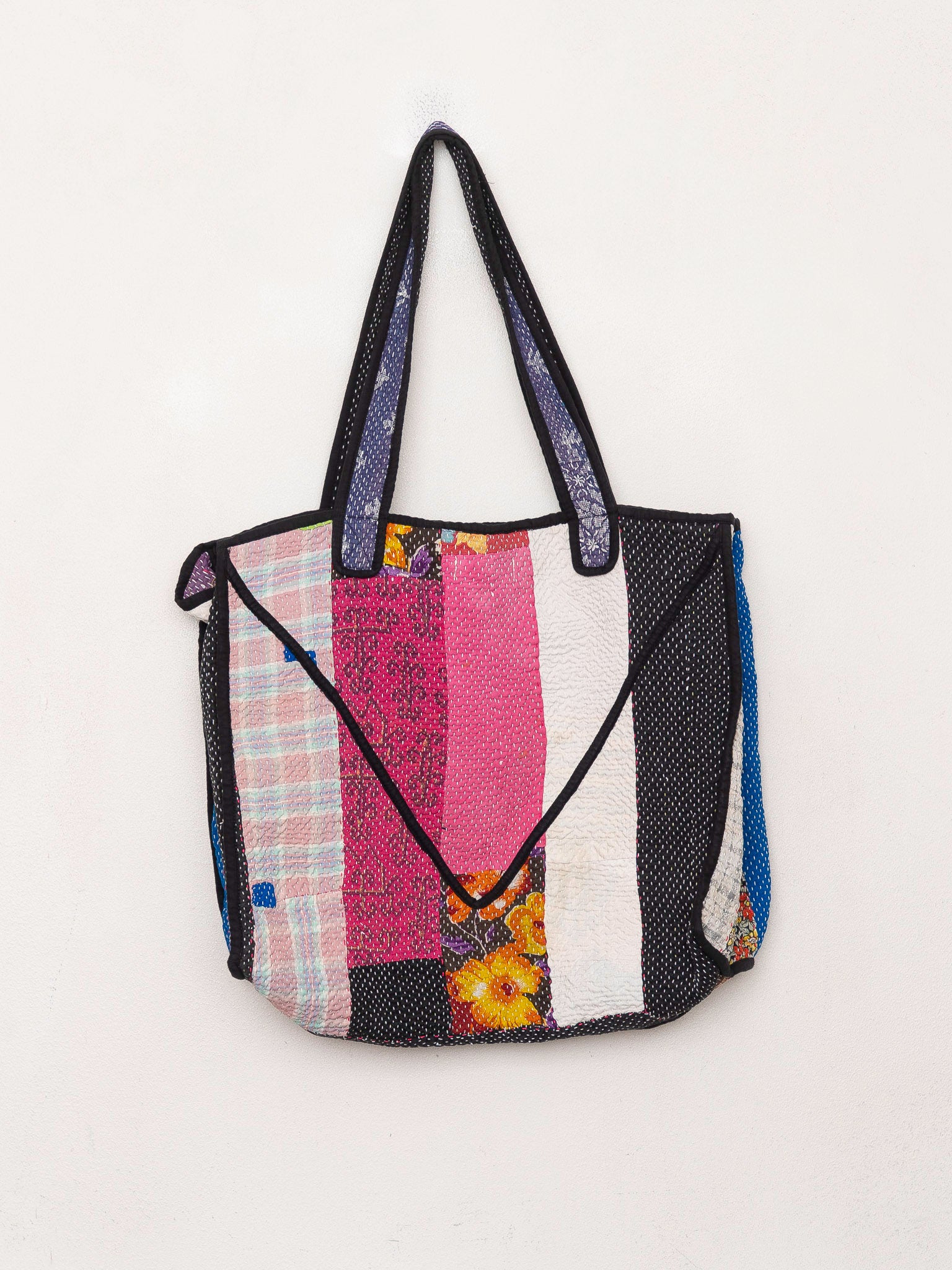 The Raksa Quilted Kantha Bag