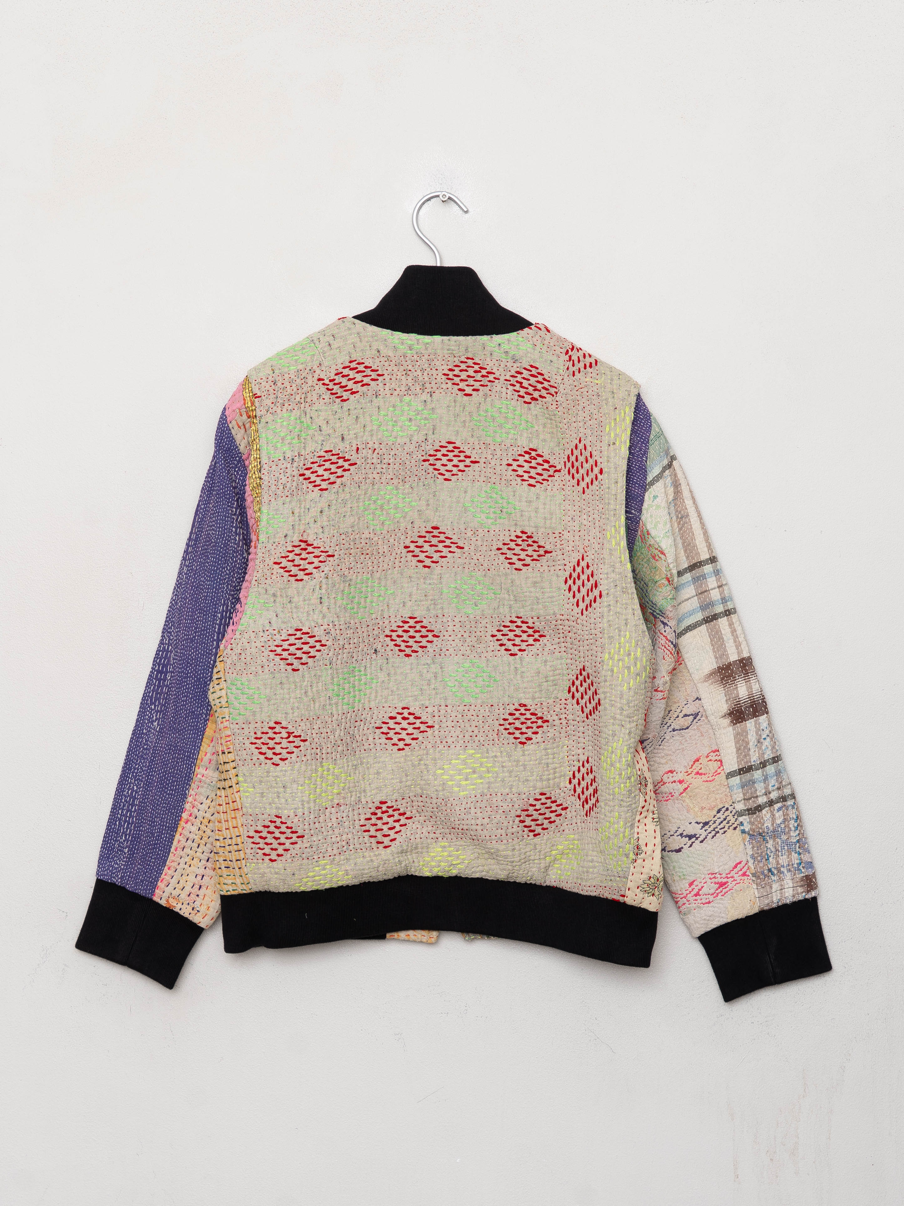 The Veda Quilted One-of-a-Kind Bomber Jacket - Medium