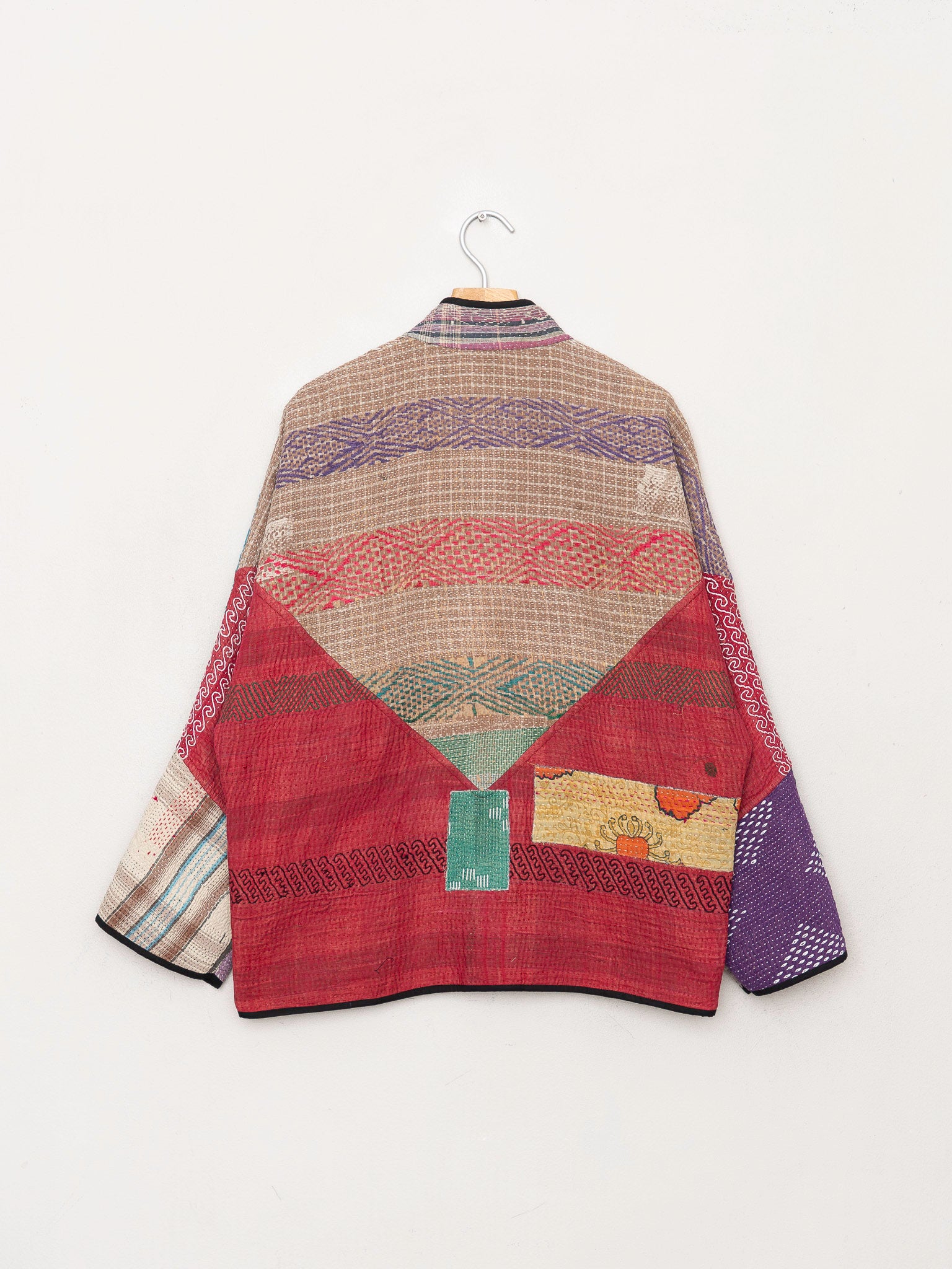 The Ladhiya Quilted Patchwork Kantha Jacket
