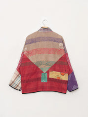 The Ladhiya Quilted Patchwork Kantha Jacket