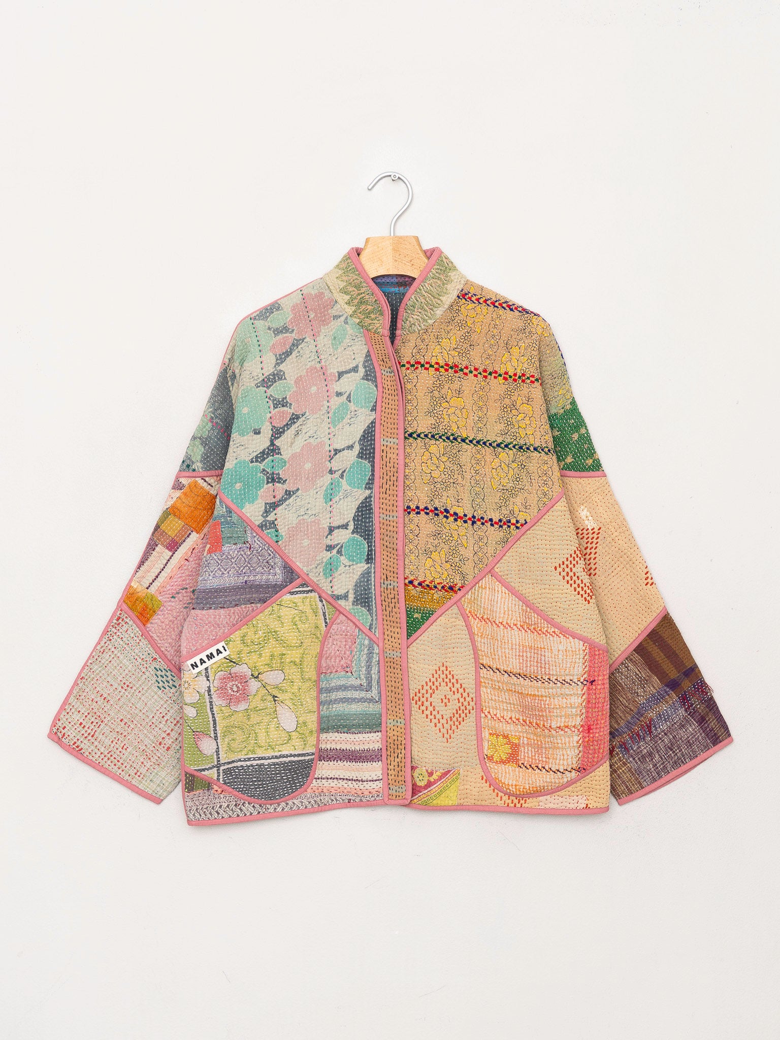 The Ladhiya Quilted Patchwork Kantha Jacket