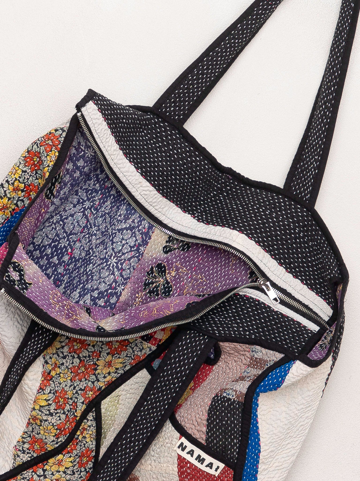 The Raksa Quilted Kantha Bag