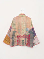 The Ladhiya Quilted Patchwork Kantha Jacket