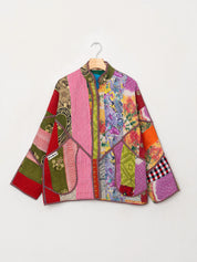 The Ladhiya Quilted Patchwork Kantha Jacket