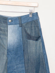 The Bindu Denim Bermuda Culotte Pant - Small
