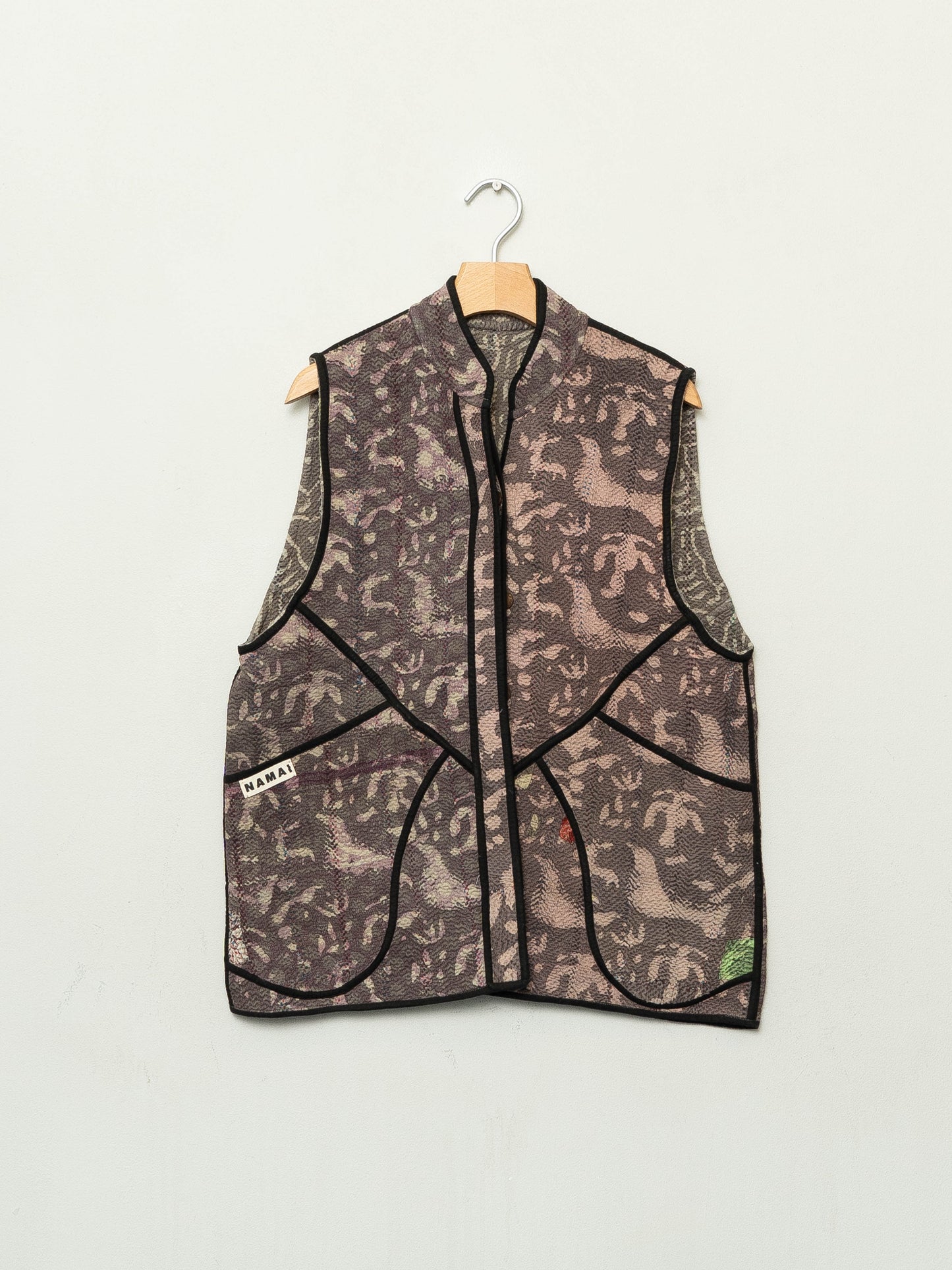 The Ladhiya Quilted Plant Dyed Kantha Vest