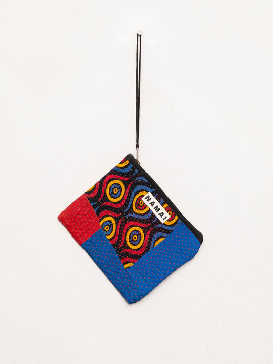 The Biju Vintage Kantha Quilted Zipper Pouch