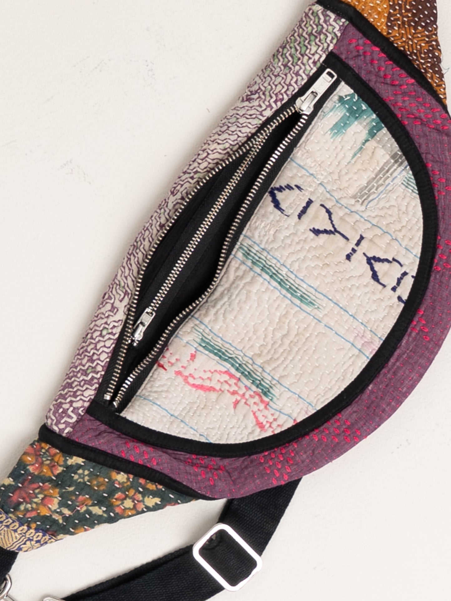 The Faiza Quilted Kantha Belt Bag