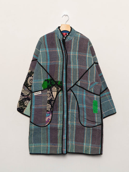 The Sai Quilted Patchwork Kantha Coat