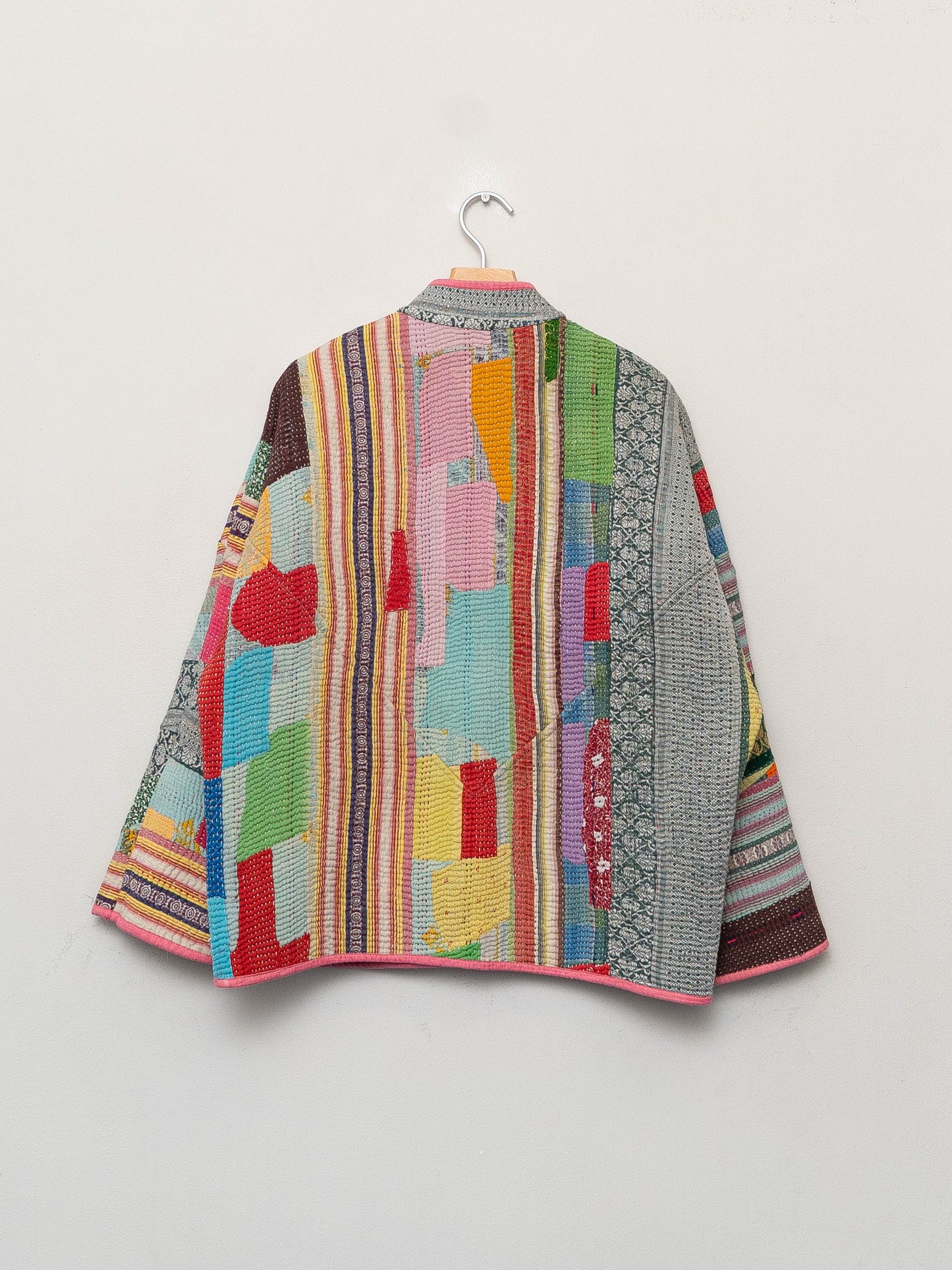 The Ladhiya Quilted Patchwork Kantha Jacket