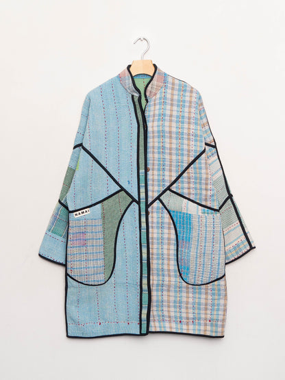 The Sai Quilted Patchwork Kantha Coat