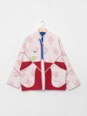 The Ladhiya Quilted Patchwork Kantha Jacket