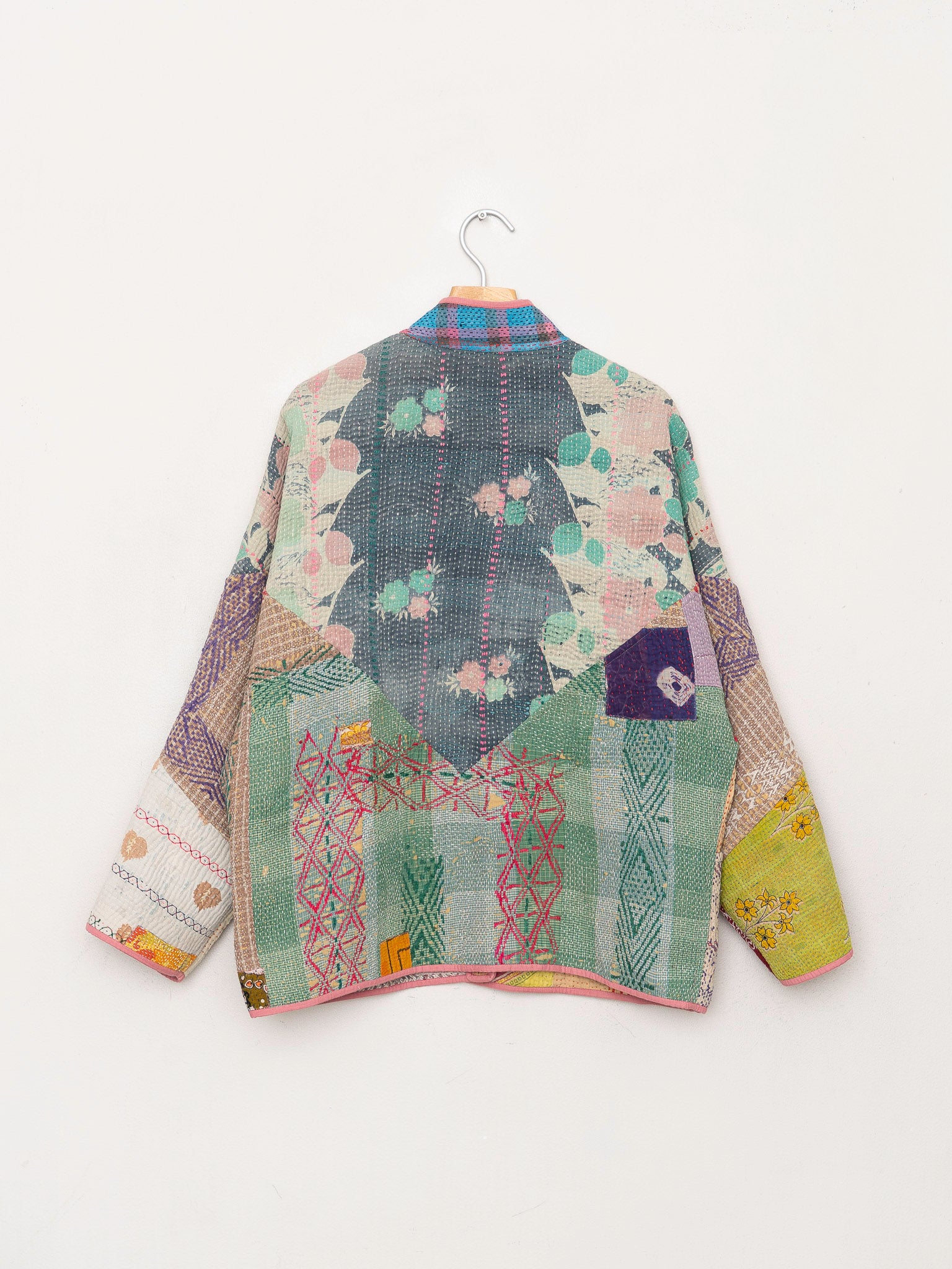 The Ladhiya Quilted Patchwork Kantha Jacket