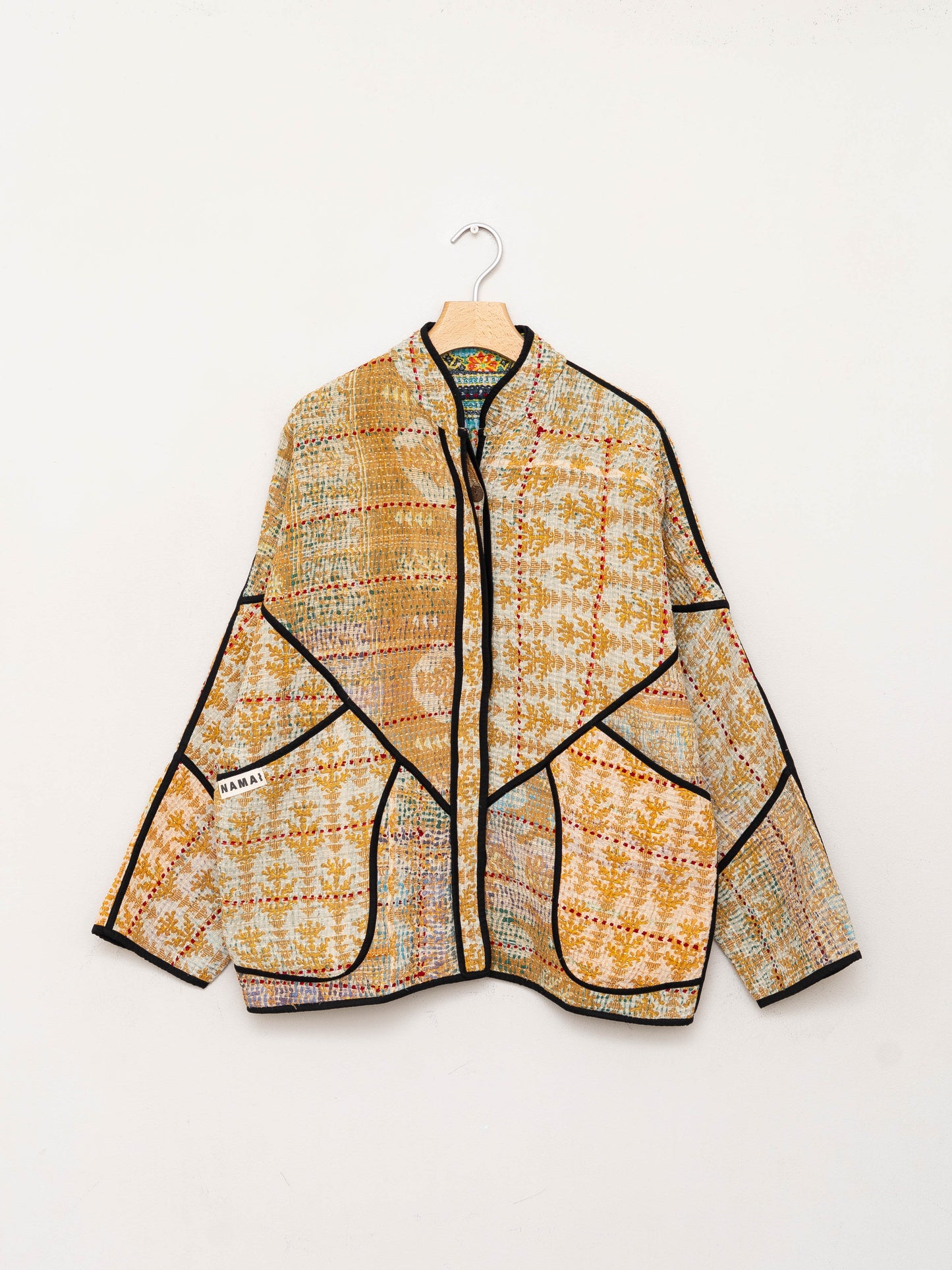 The Ladhiya Quilted Patchwork Kantha Jacket