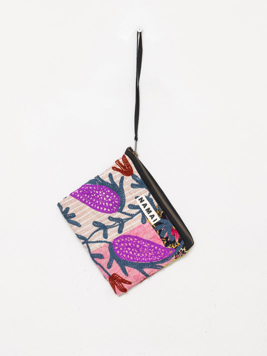 The Biju Vintage Kantha Quilted Zipper Pouch