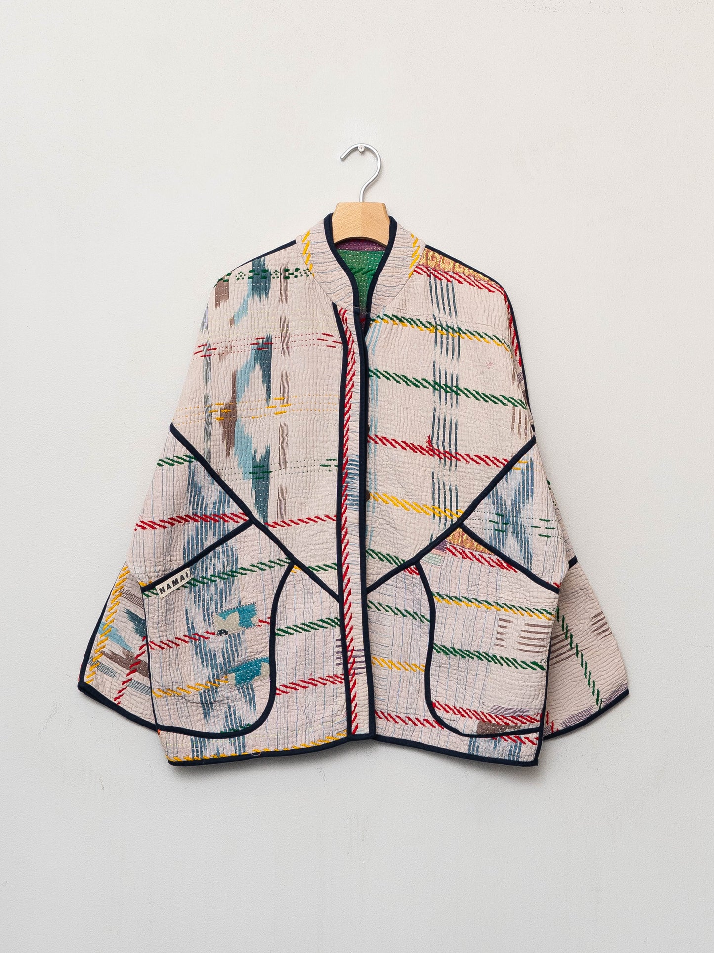 The Ladhiya Quilted Patchwork Kantha Jacket