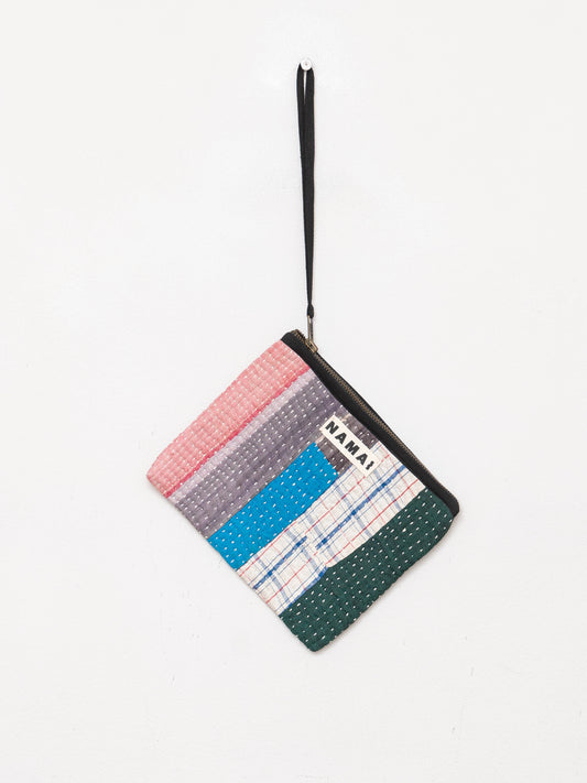 The Biju Vintage Kantha Quilted Zipper Pouch