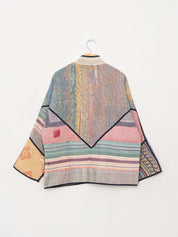 The Ladhiya Quilted Patchwork Kantha Jacket