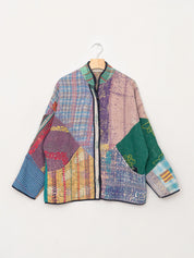 The Ladhiya Quilted Patchwork Kantha Jacket